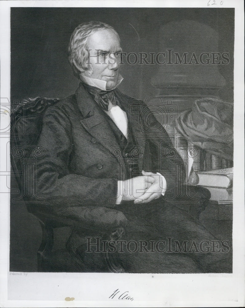 1952 Press Photo Artist's Rendition Henry Clay Politician - Historic Images