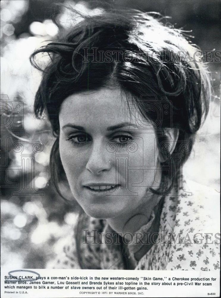 1971 Susan Clark Actress Scene Film Skin Game - Historic Images