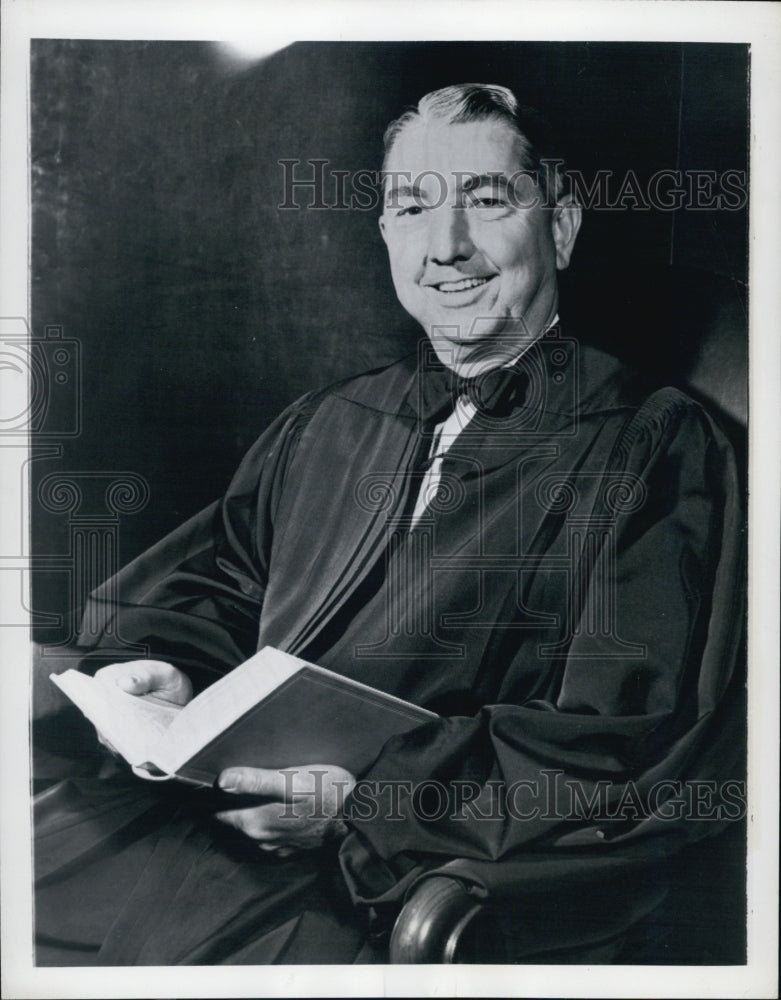 Press Photo Associate Justice Tom C. Clark Official Portrait - Historic Images