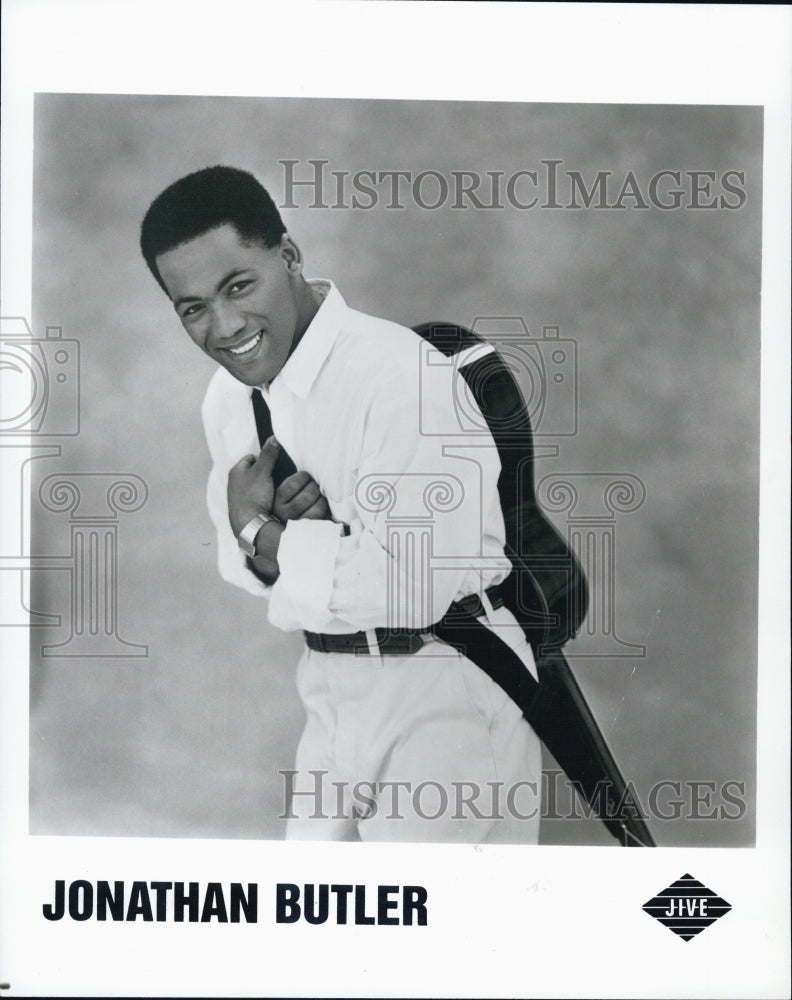 1989 Press Photo Jonathan Butler Musician Guitarist - Historic Images