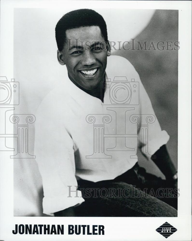 Press Photo Jonathan Butler Musician Jive Records - Historic Images