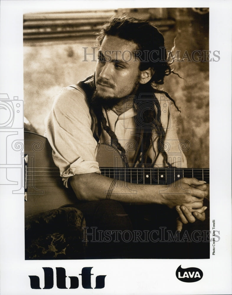 Press Photo Lava Records Guitarist Musician - Historic Images