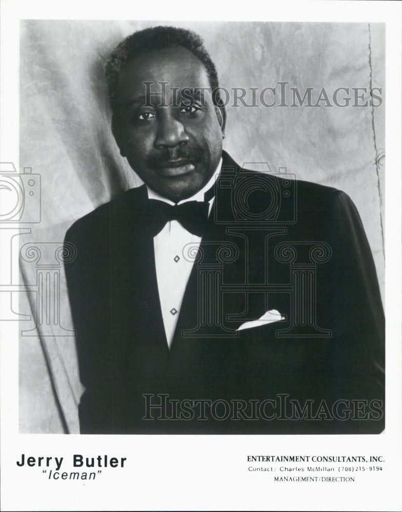 Press Photo Jerry Butler Also Known As Iceman Soul Music Singer And Songwriter - Historic Images