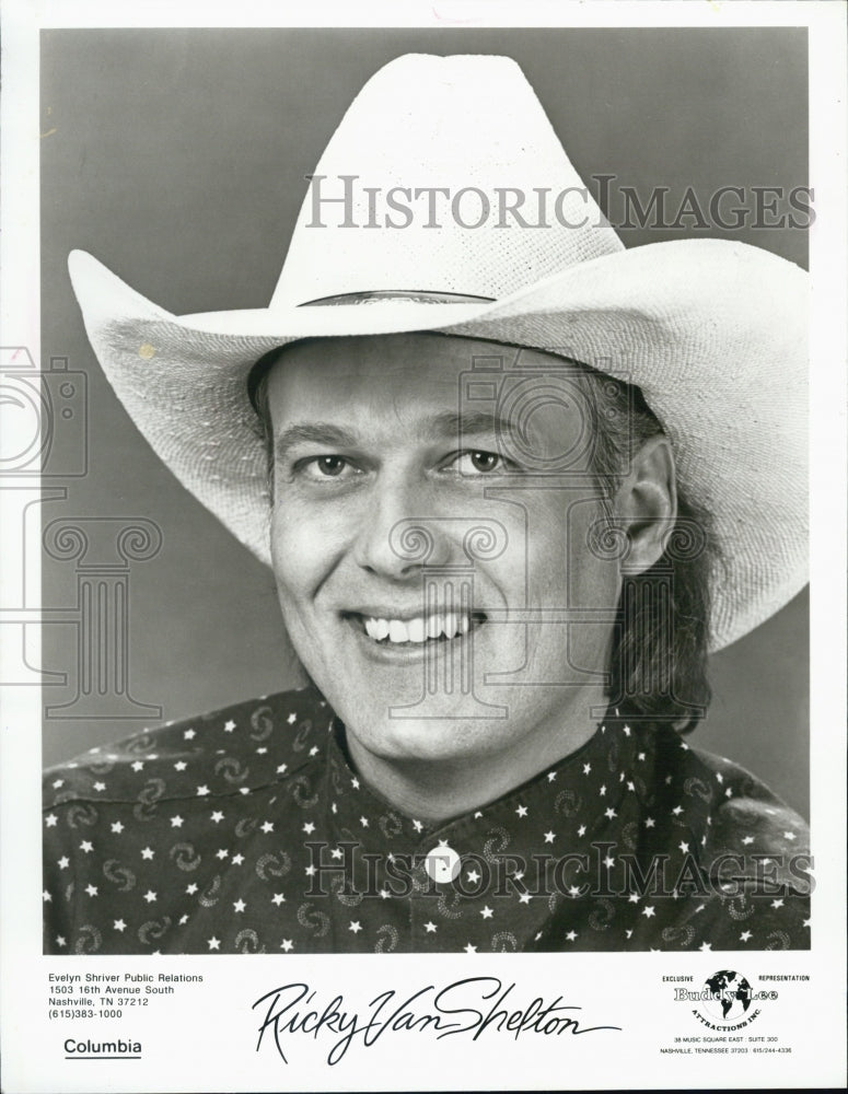 1990 Press Photo Country Music Star Ricky Van Shelton - Historic Images