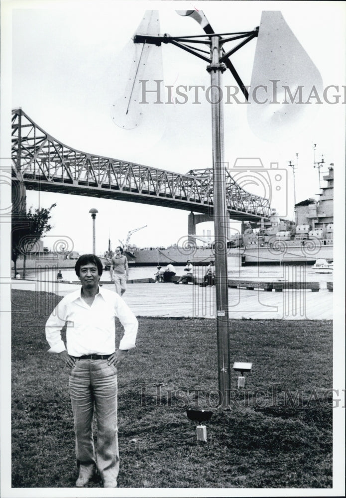 1988 Press Photo Susumu Shingu Sculptor - Historic Images