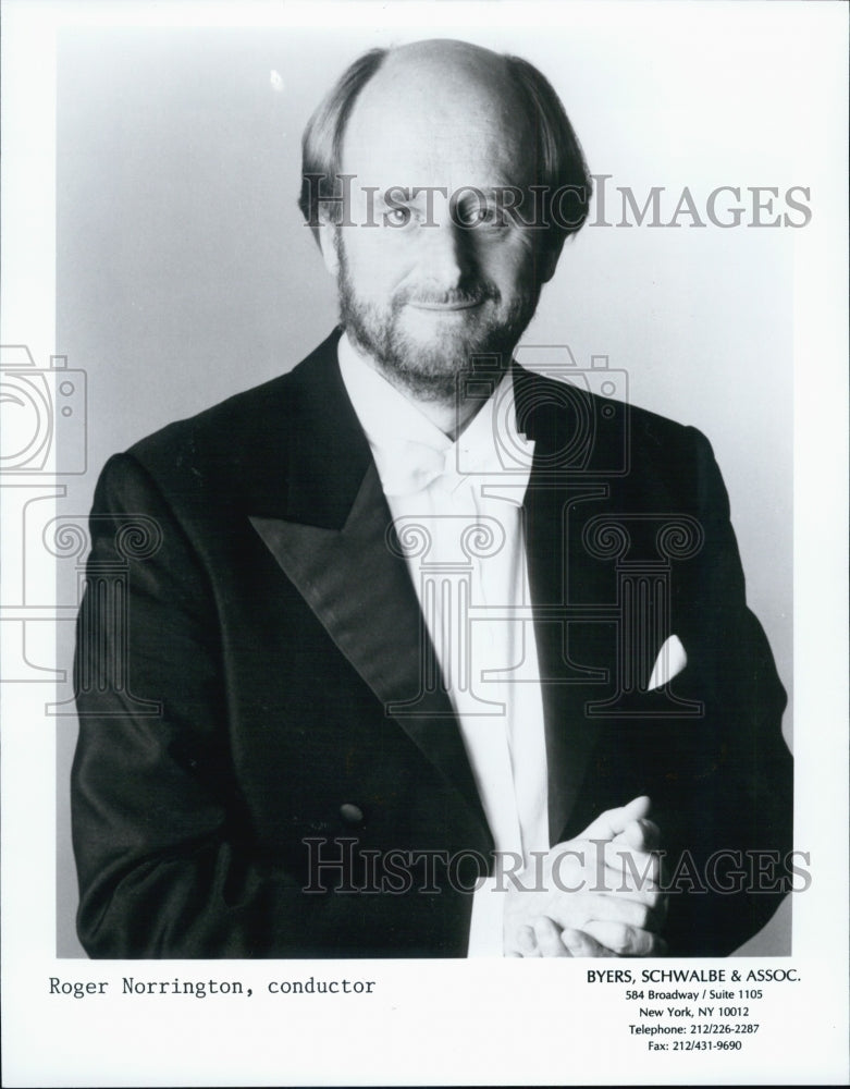 Press Photo Conductor Roger Norrington and The London Classical Players - Historic Images