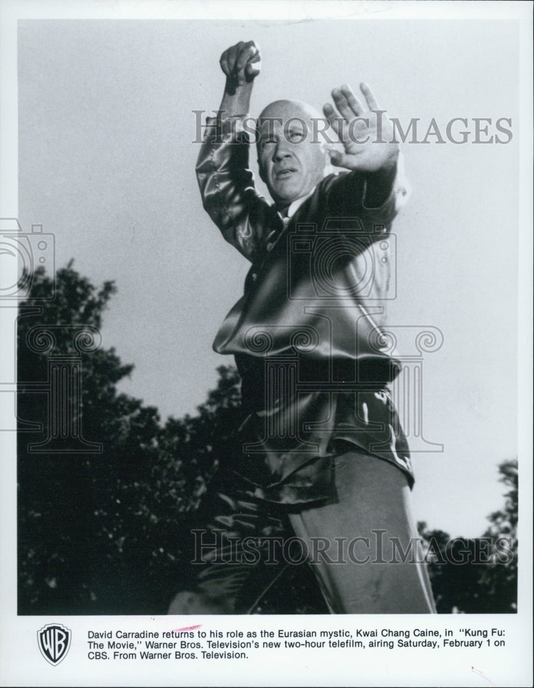 Press Photo David Carradine stars in "Kung Fu: The Movie" - Historic Images