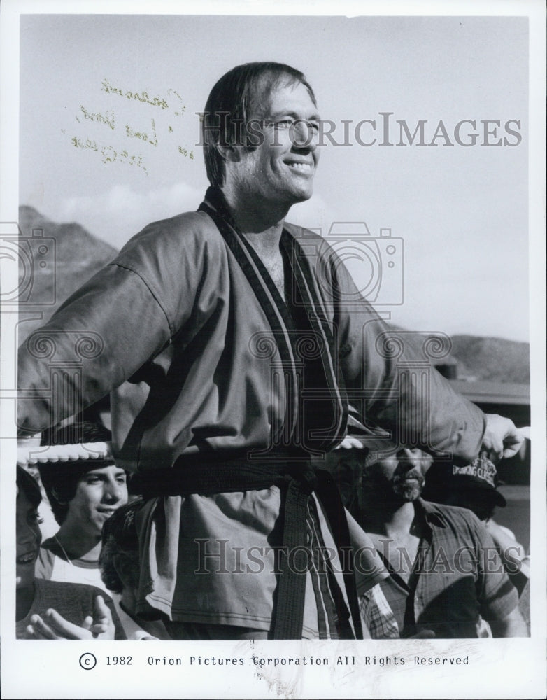 1982 Press Photo Actor David Carradine In Orion Pictures Lone Wolf McQuade - Historic Images