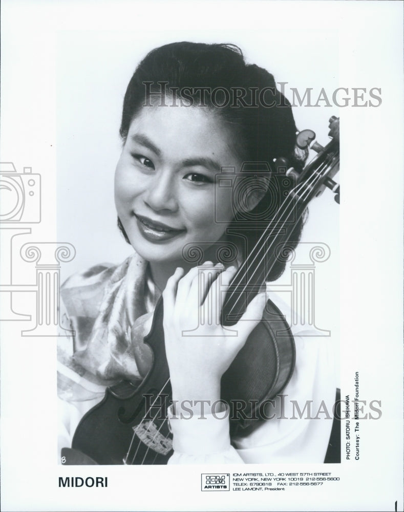1986 Press Photo Midori, Violin Player - Historic Images