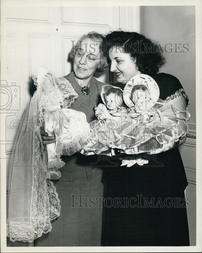 1948 Press Photo Alice Mifflin and Stella Dello Iacono - Historic Images