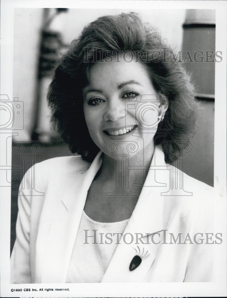 1990 Press Photo Actress Kathleen Noone star in "Knotts Landing" - Historic Images