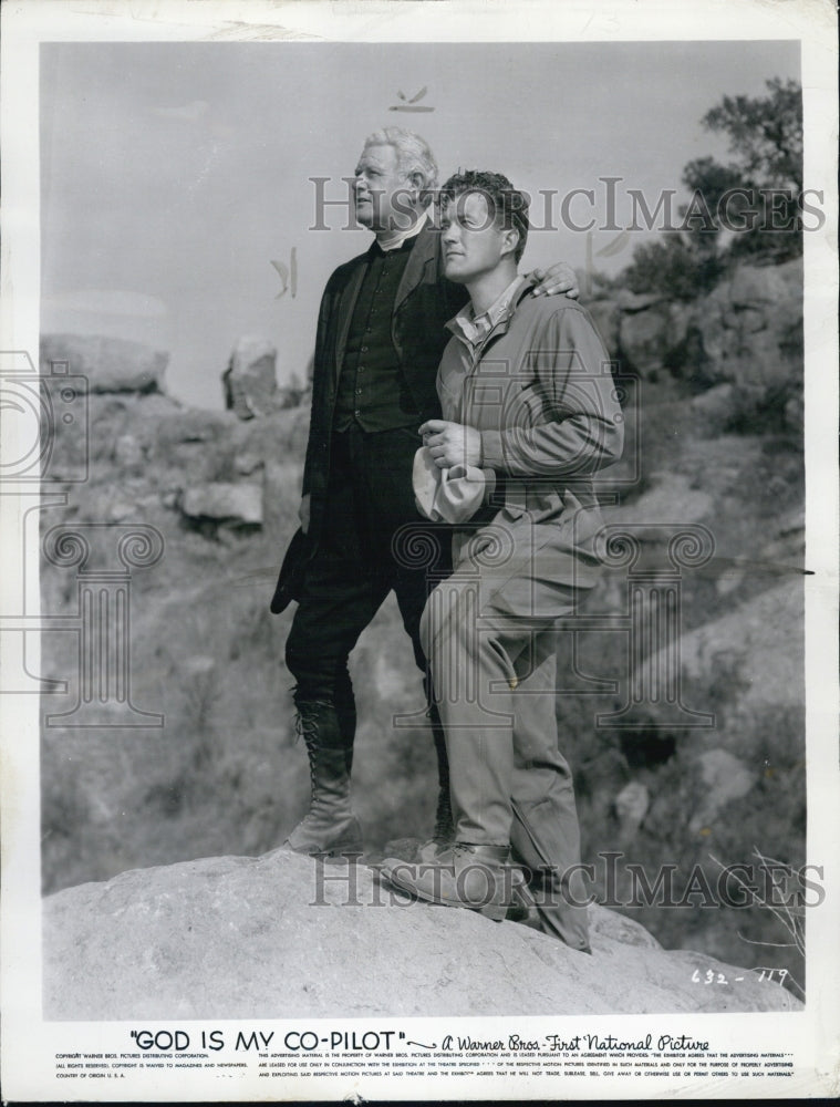 1945 Alan Hale & Dennis Morgan star in "God Is My Co-Pilot" - Historic Images