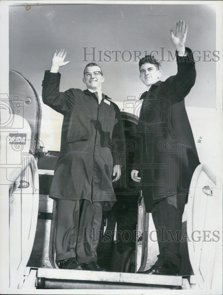 1964 Press PhotoSenators Wayne Shaw Peter J Wiley - Historic Images