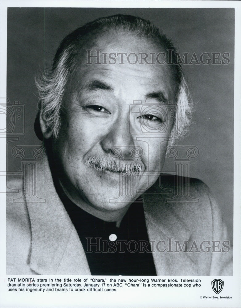 Press Photo Pat Morita stars in "Ohara" - Historic Images