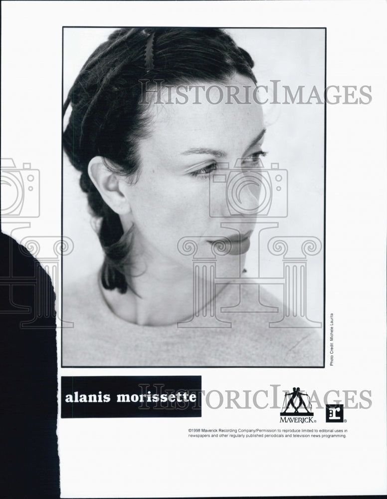 1998 Press Photo Alanis Morissette,Maverick Records - Historic Images