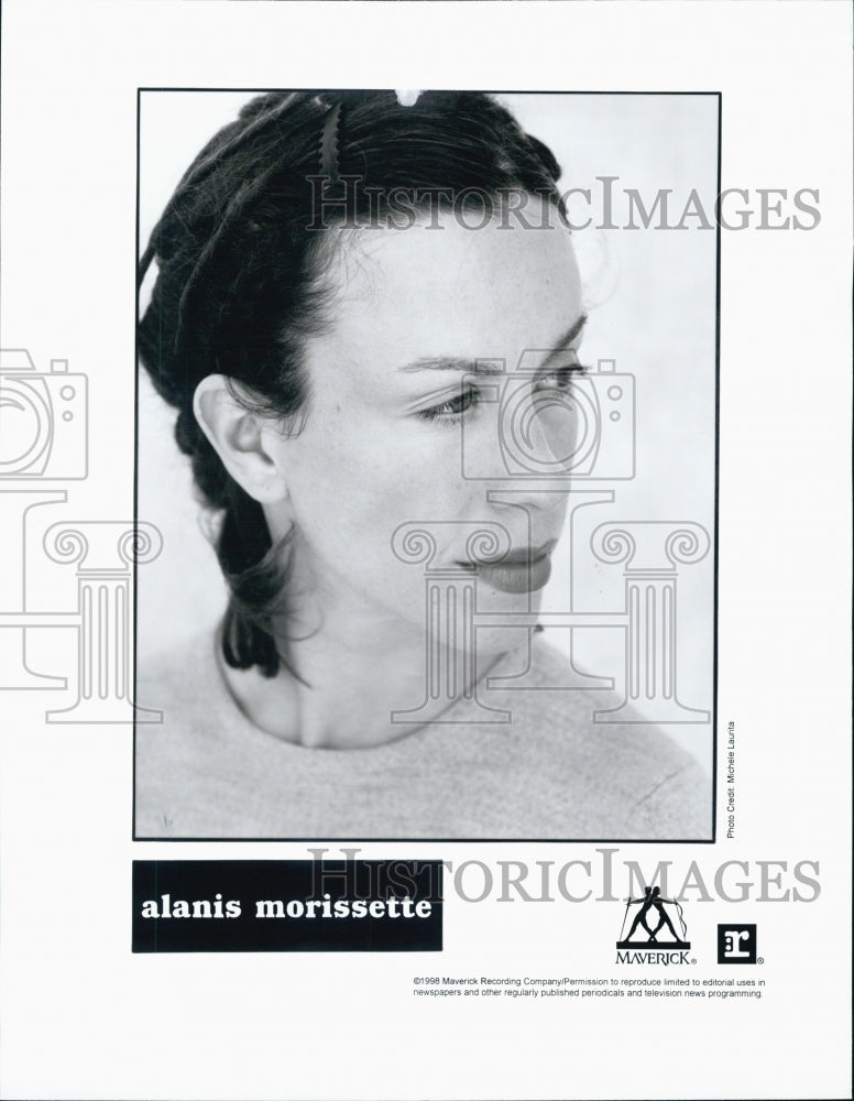 1998 Press Photo Singer Alanis Morissette - Historic Images