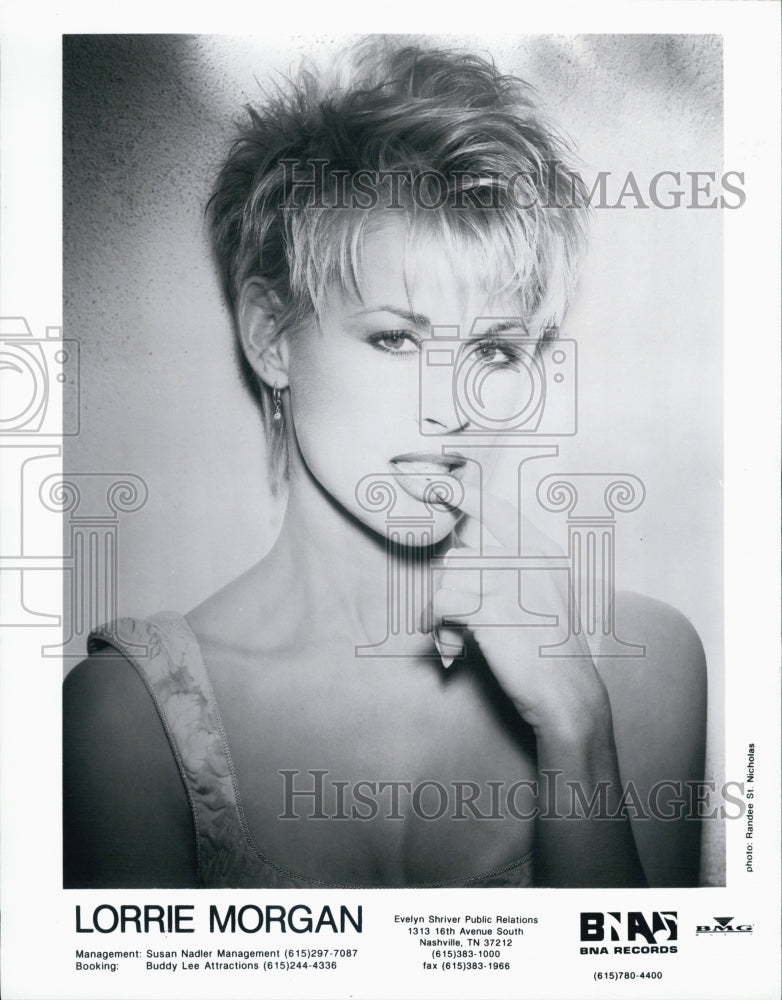 Press Photo singer Lorrie Morgan - Historic Images