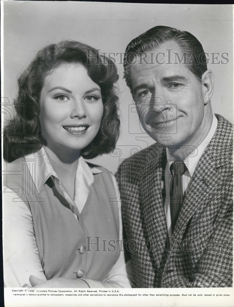 1960 Press Photo Jo Morrow &amp; Donald Woods star in &quot;13 Ghosts&quot; - Historic Images