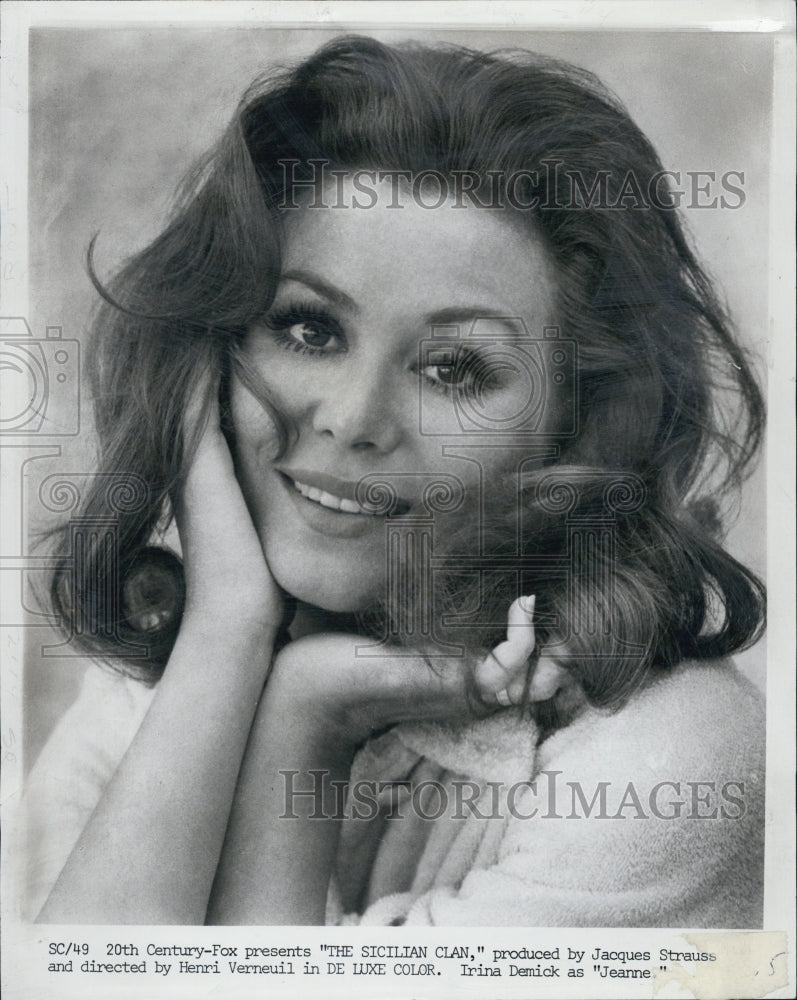 1970 Press Photo Irina Demick &quot;The Sicilian Clan&quot; - Historic Images