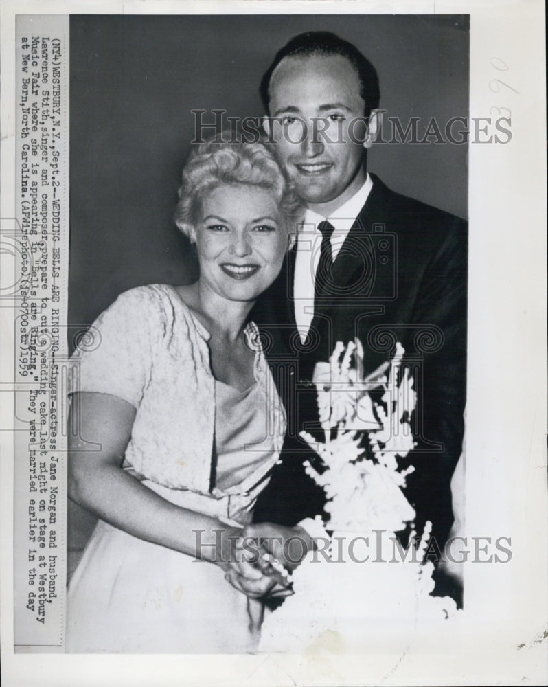 1959 Singer/Actress Jane Morgan and husband Lawrence Stith - Historic Images