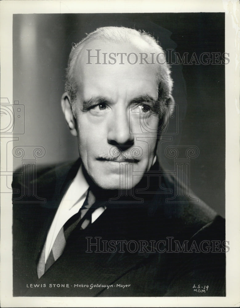 1935 Press Photo Lewis Stone ,American Actor - Historic Images