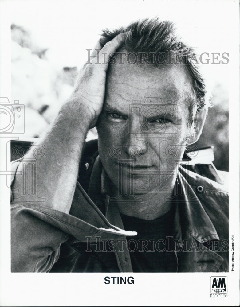 Press Photo Sting A&M Records - Historic Images