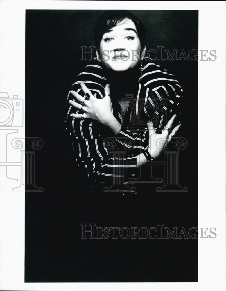 2002 Press Photo Comedian Lea DeLaria - Historic Images