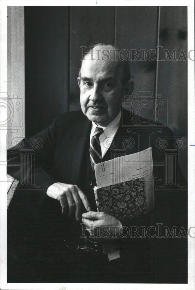 1979 Press Photo William Alfreb, Author of Play Opening at St. Nicholes - Historic Images