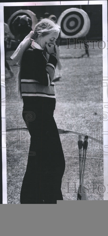 1974 Press Photo Jane Biberlort, Jr. at Postview as Concontrats - RSH00381 - Historic Images