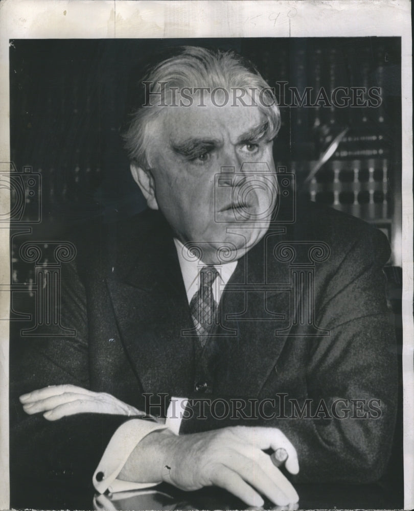 1947 Press Photo John L. Lewis, United Mine Workers President - Historic Images