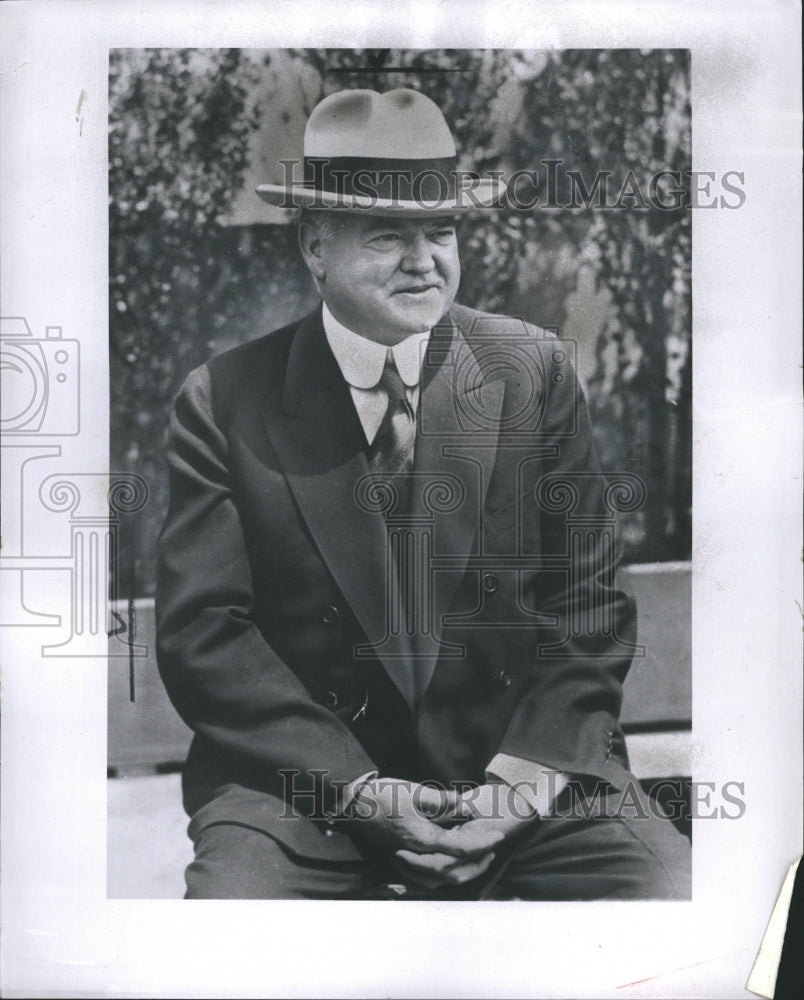 1958 Press Photo Herbert Hoover 31st President of United States - RSH00559 - Historic Images