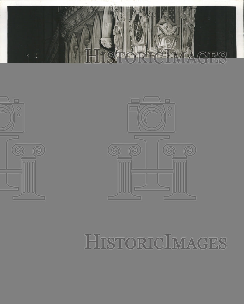 Press Photo Englands Famous Medeival Cathedral was the Scene of St Thomas Murder - Historic Images