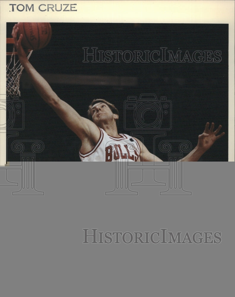 Press Photo Will Puroue Chicago Bulls Basketball Player - Historic Images
