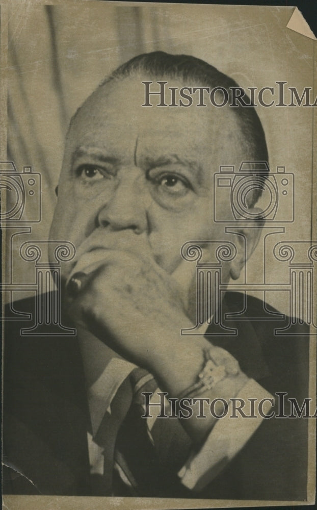 1966 Press Photo Edgar Hoover Director of the Federal Bureau of Investigation - Historic Images