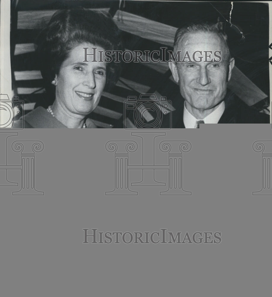 1967 Press Photo Mr. and Mrs John D Rockfeller III, Father Mother of of Groom - Historic Images