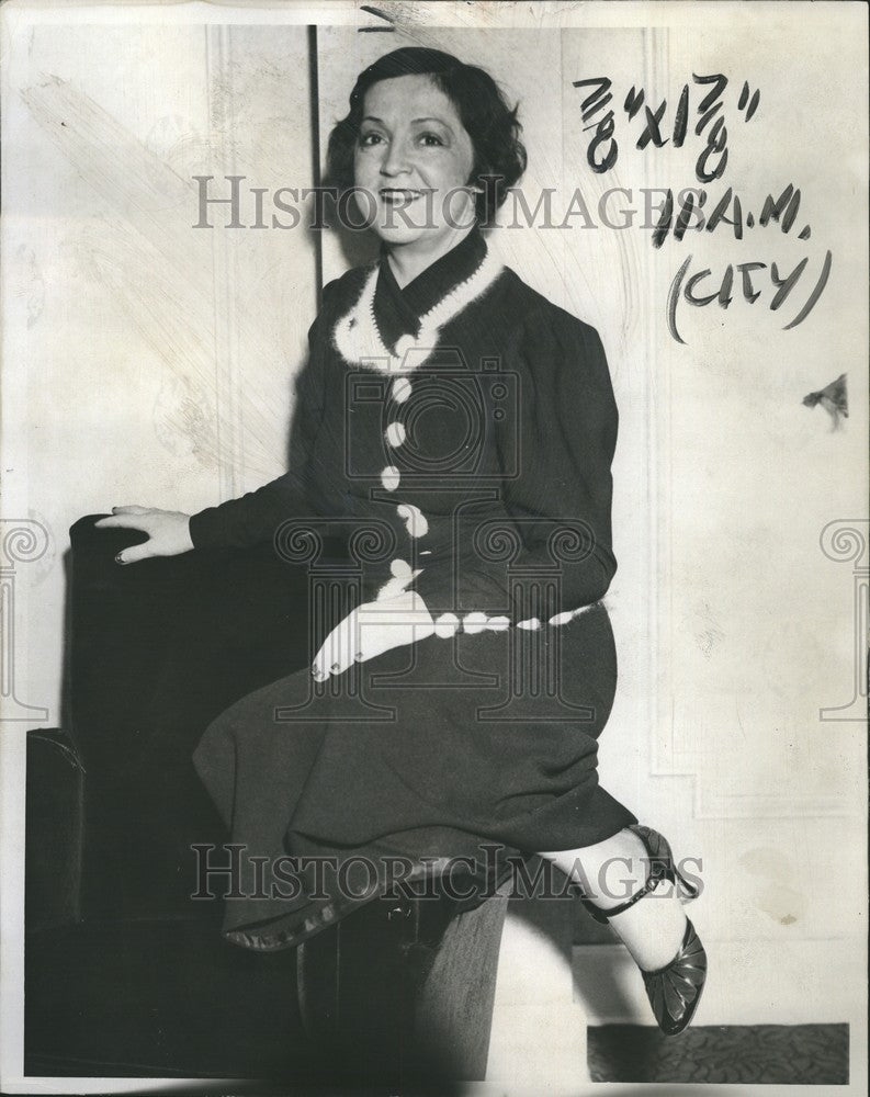 1933 Press Photo Operatic Singer Mary McCormic - Historic Images