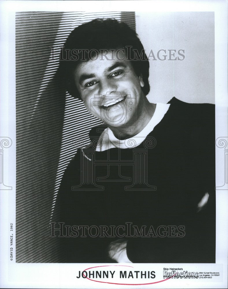 Press Photo Johnny Mathis American singer of popular music. - RSH01511 - Historic Images