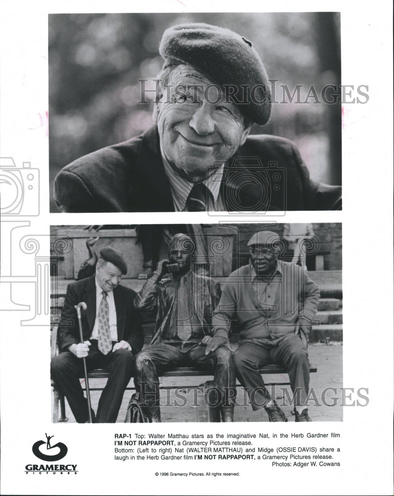 1997 Press Photo Walter Matthau Stars as The Imaginative Nat - Historic Images