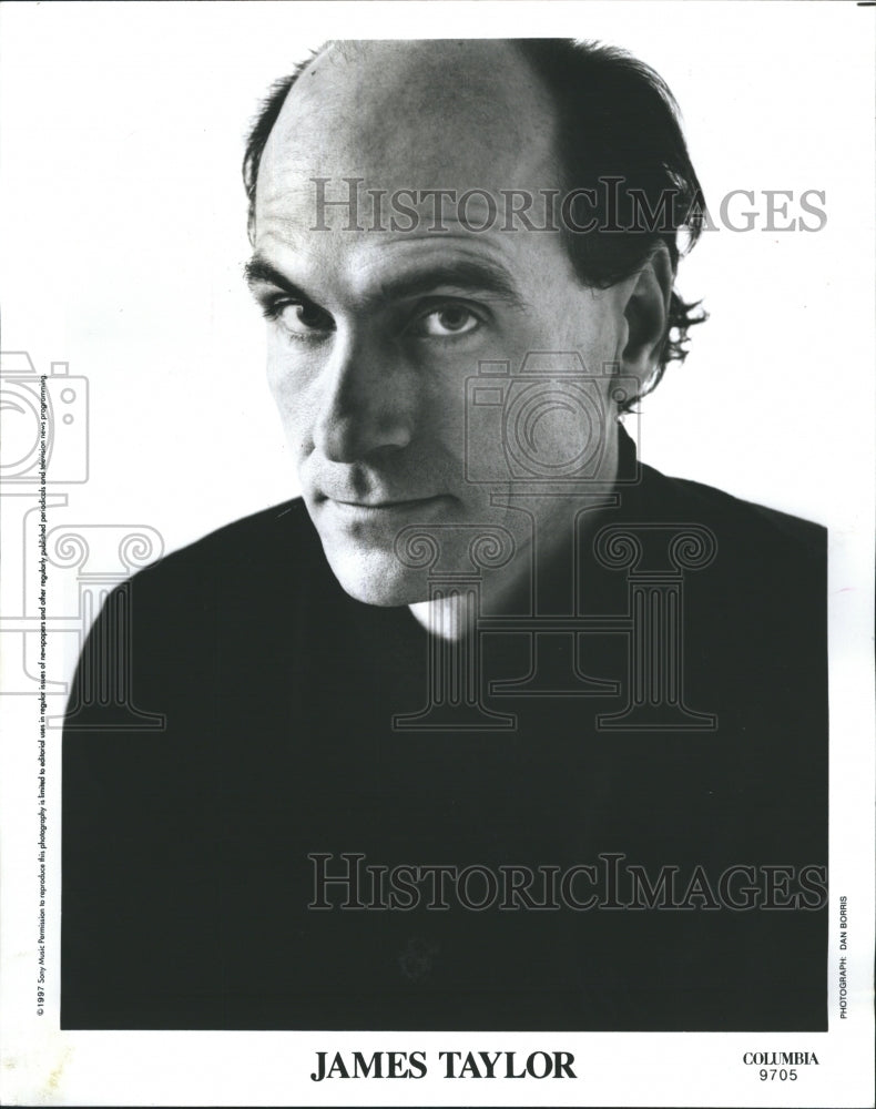 1998 Press Photo James Taylor American singer-songwriter and guitarist - Historic Images