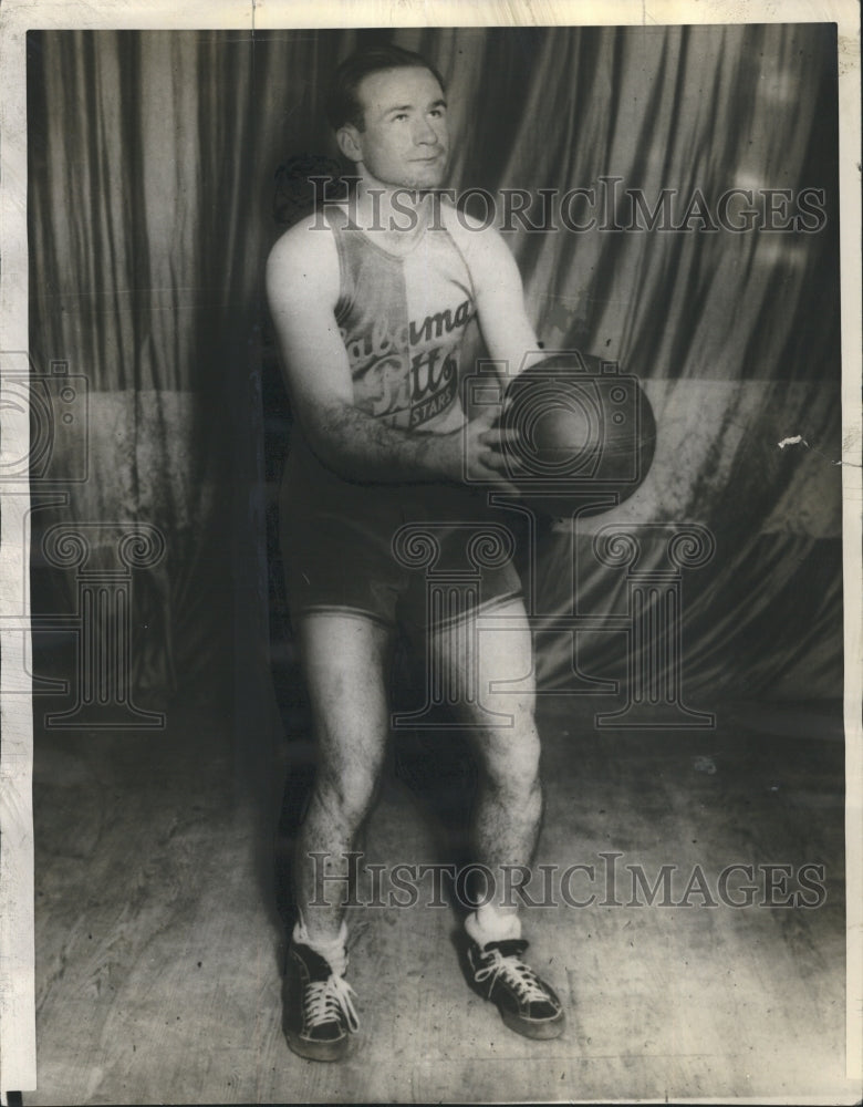 1935 Press Photo Alabama Pitte Who Brings His All - Historic Images