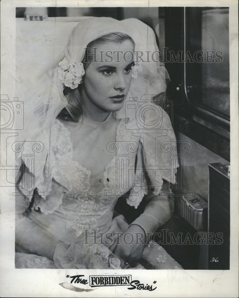 1954 Press Photo Antonella Lualdi, Star of "three Forbidden Stories" - Historic Images
