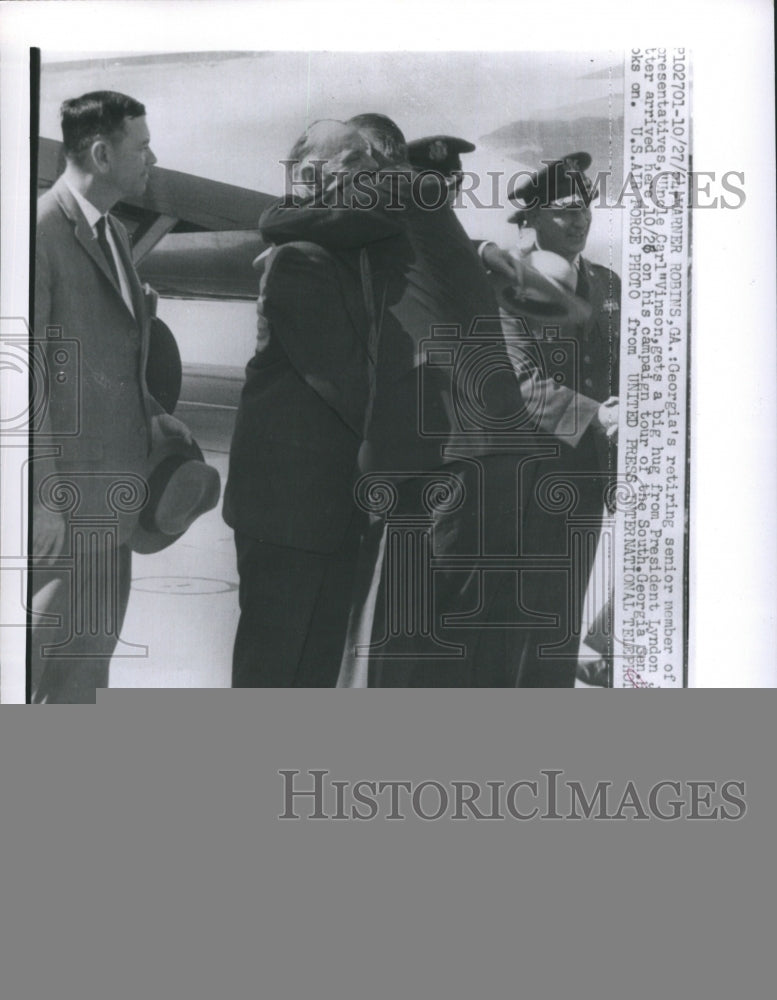 1964 Press Photo Georgia&#39;s Retiring Senior Member the US House of Presentatives - Historic Images