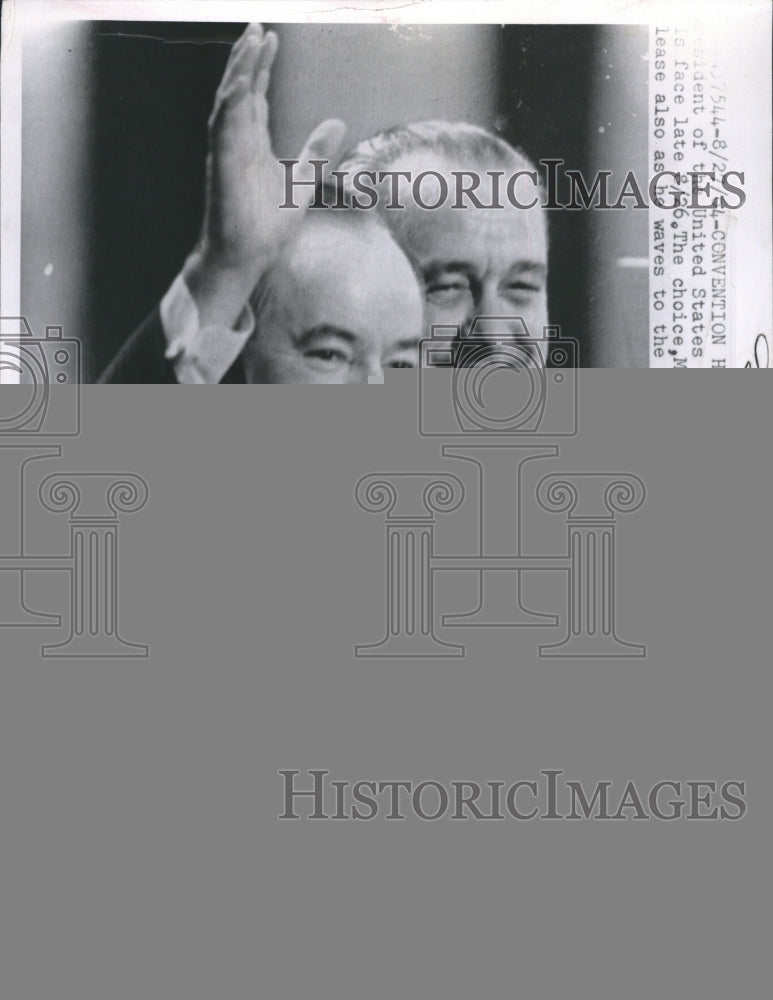 1964 Press Photo President Lyndon B. Johnson&#39;s Choice for Vice President - Historic Images