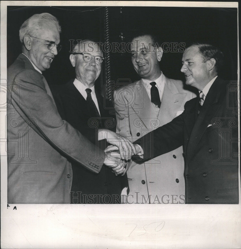 1963 Press Photo Four Backers of Legislation for State Ownership - Historic Images