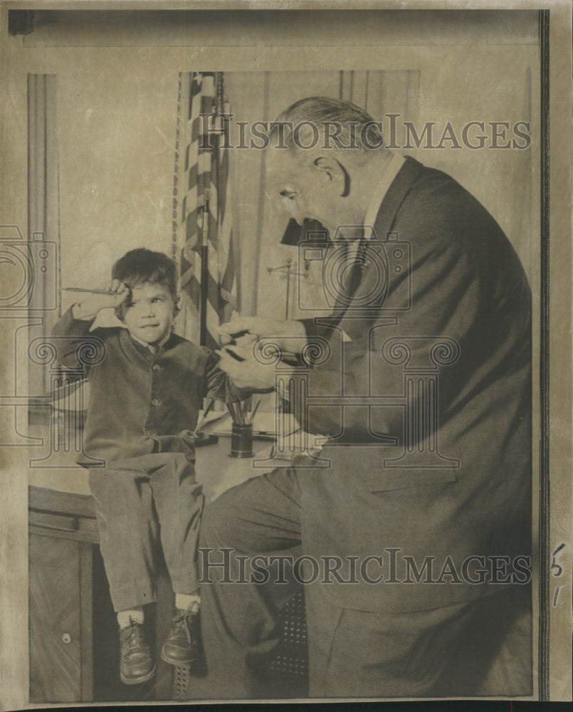 1967 Press Photo President Johnson George and Children - RSH03779 - Historic Images