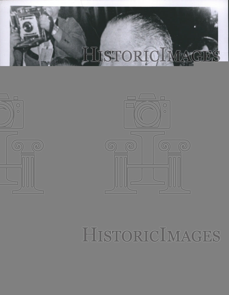 1964 Press Photo Celebrating His 56th Birthday and Nomination to Democratic - Historic Images