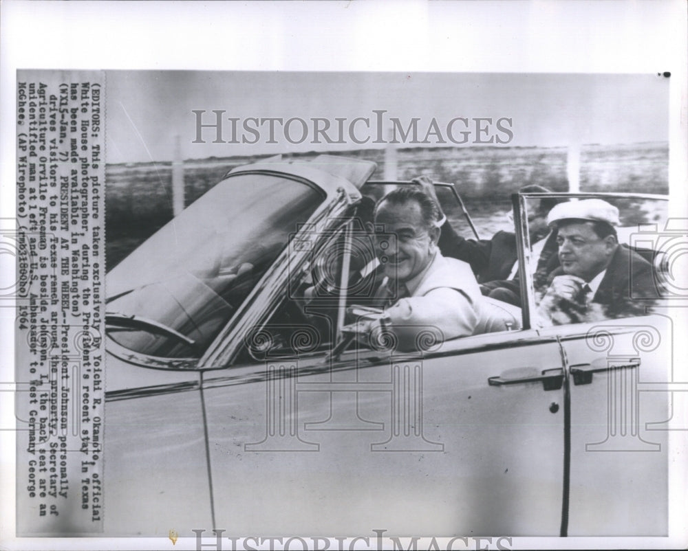 1964 Press Photo Picture Shows During the President Recent Stay in Texas - Historic Images