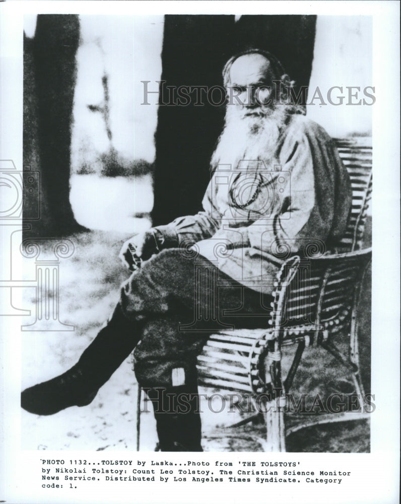 Press Photo Tolstoy By Laska from &quot;The Tolstoys&quot; by Nikolai Tolstoy - Historic Images