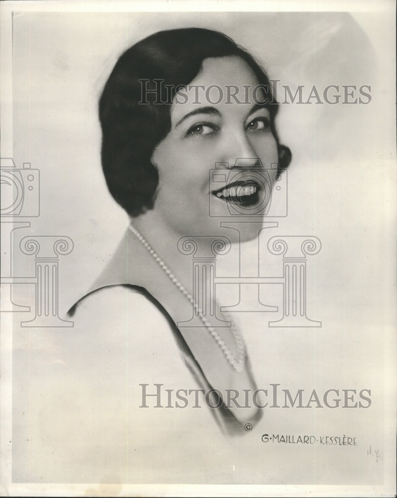 Press Photo Merle Alcock Noted Operatic Contralto Singer of Atwater Kent Program - Historic Images