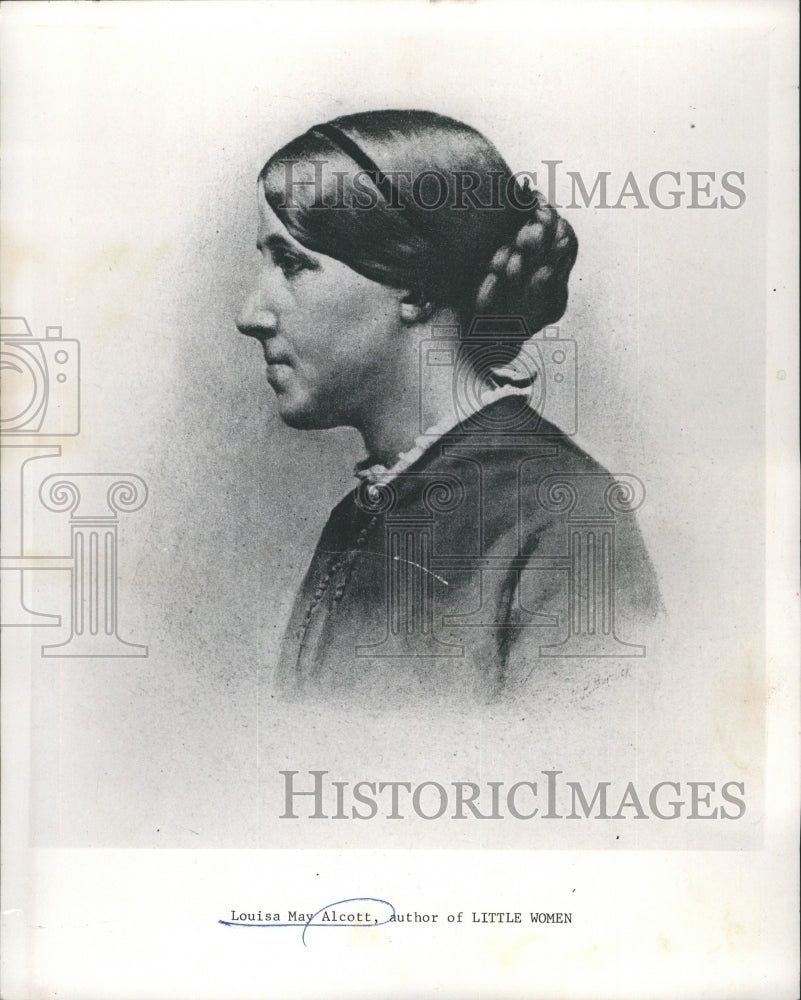 Press Photo Louisa May Alcott, Author of LITTLE WOMEN - Historic Images